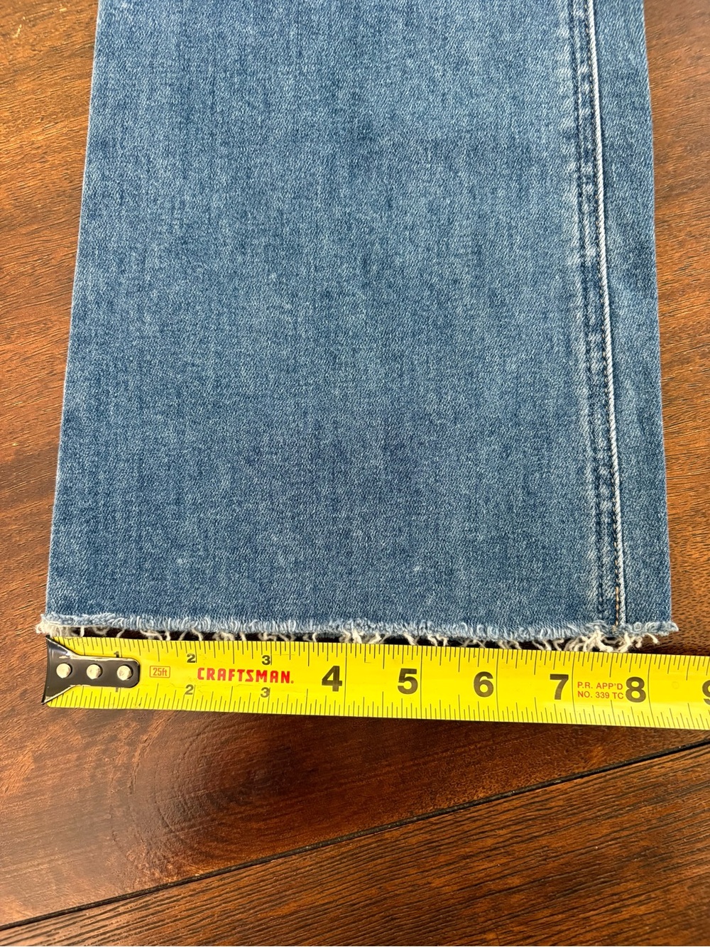 Paige Claudine High Rise Distressed Ankle Flare Raw Hem Jeans Size 31 - Picture 13 of 15